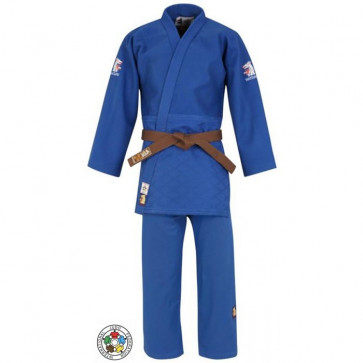 Matsuru 0063 judopak IJF Mondial blauw Getailleerd