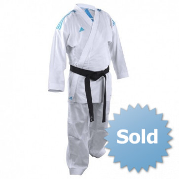 adidas Karatepak K220KF Kumite Fighter Wit/Blauw ADIK220KF-10600