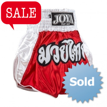  Joya Junior Kickboksbroek Rood+Wit (Div. maten)