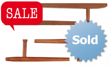 Matsuru 241429 Tonfa's Hout ± 51 cm Rond