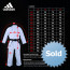 adidas Karatepak K220KF Kumite Fighter Wit/Blauw ADIK220KF