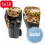 TLG1-2110 JOYA THAILAND KICKBOXING GLOVE - SNAKE - GOLD BLACK - MICROFIBER SYNTHETIC LEATHER